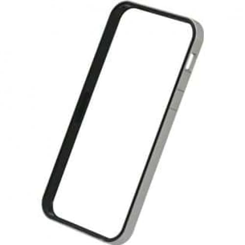 Power Support Silver and Black Flat Bumper Set for iPhone 5