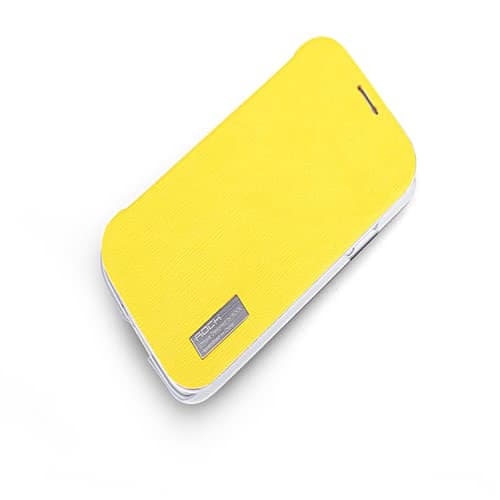 Rock Elegant Slide Flip Lemon Yellow Case for Galaxy S4