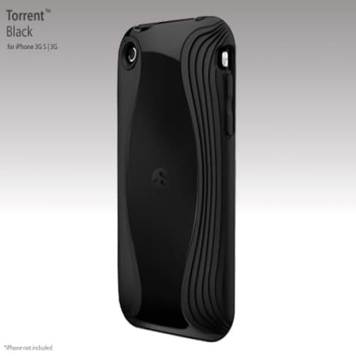 SwitchEasy Black Torrent Hybrid Shell Cover for iPhone 3G/3GS