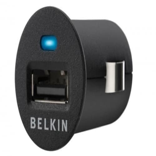 Belkin Micro Auto USB Power Battery Car Charger for iPad, iPhone, iPod & USB Device