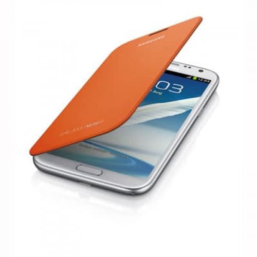 Samsung Galaxy Note II Flip Cover Orange