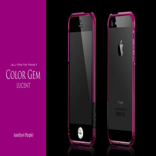 more Color Gem Lucent Jelly Ring for iPhone 5 Amethyst Purple