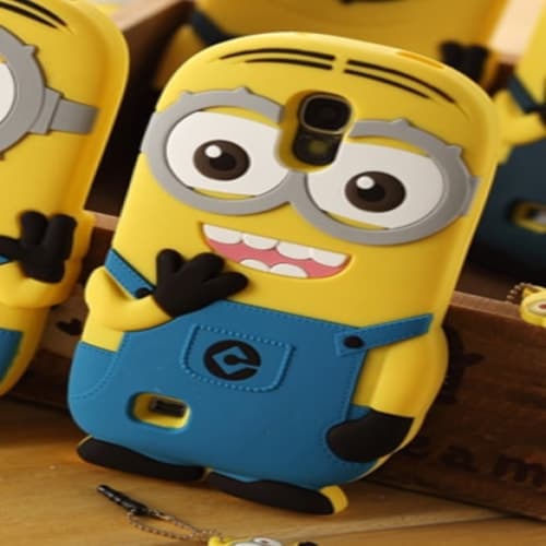 3D Two Eyes Minion Despicable Me Case for Galaxy S4