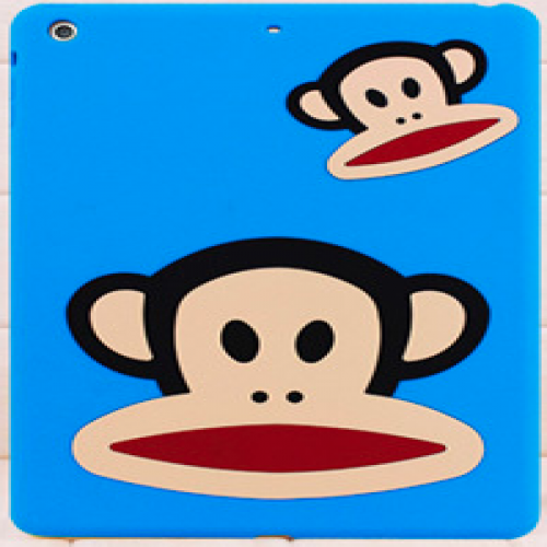 Paul Frank Silicone Case for iPad Air Blue Double Mouth Monkey Julius
