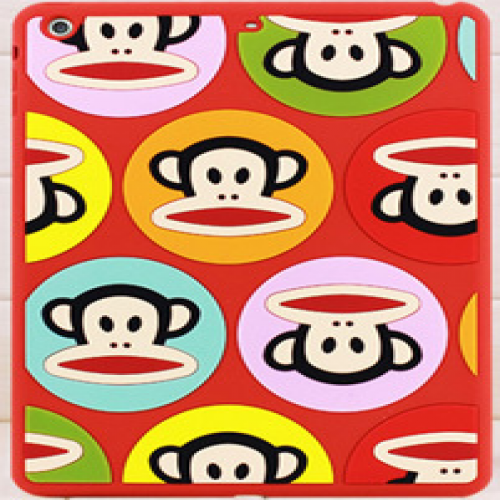 Paul Frank Silicone Case for iPad Air Talkative Monkey Red Multi Julius