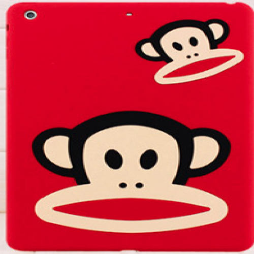 Paul Frank Silicone Case for iPad Air Red Double Mouth Monkey Julius