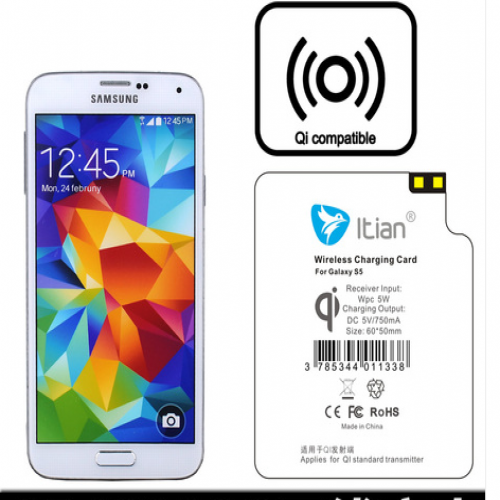 Qi Wireless Charging Receiver for Galaxy S5