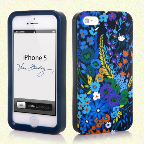 Vera Bradley Snap On Case for iPhone 5 5s Midnight Blues