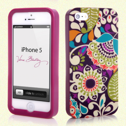 Vera Bradley Snap On Case for iPhone 5 5s Plum Crazy