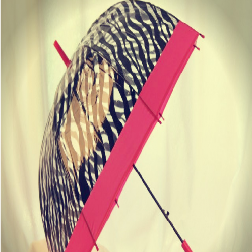 Stylish Zebra Print Pink Canopy Umbrella