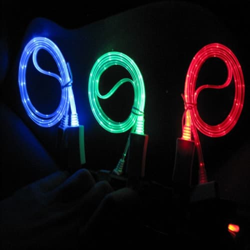 LED Sync Charging Cable for iPhone 4 4S 