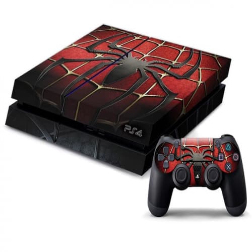 PS4 Spiderman Decal Skin for Console and Controller