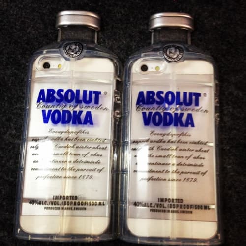 Fun Party Absolute Vodka Alcohol Bottle Shape 3D iPhone 6 Plus 5.5 inch TPU Case