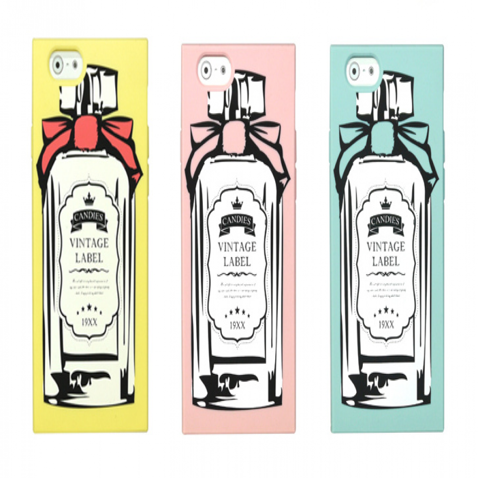 Vintage Label Classic Perfume Bottle Silicone Candies Iphone 6 4 7 Case Wackydot