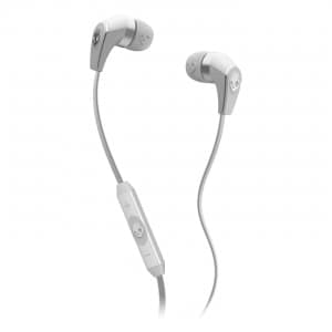 Skullcandy 50/50 In-Ear Headphones Carbon White / Chrome with Mic
