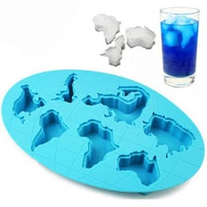 World Atlas Map Continent Ice Cube Tray