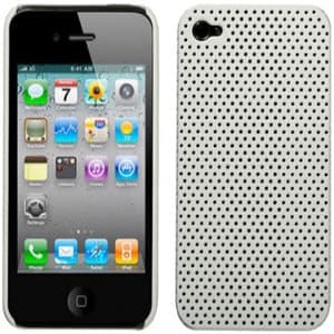 iPhone 4 Perforated White Soft Touch Snap Case Generic InCase Griffin Flexgrip
