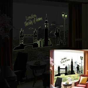 Glow in the Dark Wall Stickers City Themes London
