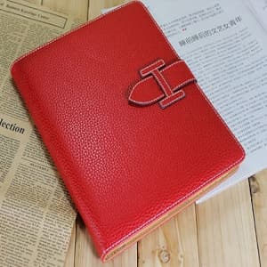 High Fashion Designer Inspiried H Leather Smart Cover Case iPad 2 iPad 3 - Red