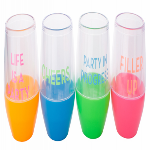 Tanana Stylish Party Iced Drink Short Tumbler with Silicon Tight Lid and Straw