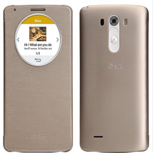 Original LG G3 Quick Circle NFC Wireless Charging Case Shine Gold