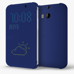 HTC M8 Dot View Case Blue