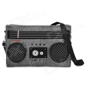 GeekCook Retro Radio Cassette Recorder Felt Fabric Shoulder Bag Carrying Case