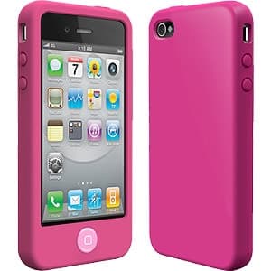 SwitchEasy Colors Fuchsia Pink Silicone Case for iPhone 4 