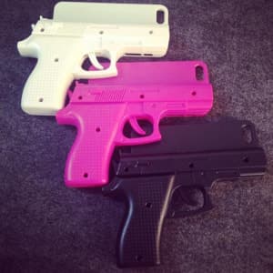 3D Toy Gun Shape Hard Shell Protective Case Cover for iPhone 4 4s