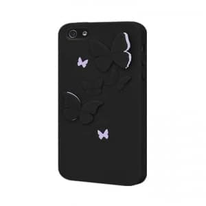 SwitchEasy Kirigami iPhone 5 5S Silicone Case - NightWings Black