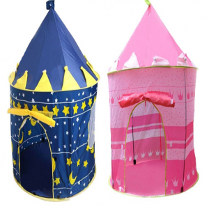 Kids Castle Shaped Cubby Camping Tent for Boys and Girls