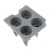 Shark Fin Shape Ice Cubes Silicone Ice Cube Tray
