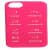 Kate Spade Pink Emoticons Silicone Case for iPhone 5 5s