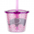 Tanana Cute Iced Drink Tumbler with Sealed Lid and Straw 280ml, 10 oz
