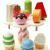 Mother Garden Handmade Wooden Pretend Play Toy--Summer Ice Cream, Fruit and Candy Stand Set