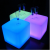 30 cm 12” Outdoor LED Cordless Cube Chair Color Changing Light