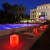 30 cm 12” Outdoor LED Cordless Cube Chair Color Changing Light