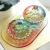 Home Decor Set of 3 Designer Multi Color Candy Cookie Jars