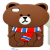 Line 3D Brown Bear Character for iPhone 4 4S
