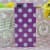 Fashion Designer Polka Dot New York Agenda Style Purple TPU Case for iPhone 5 